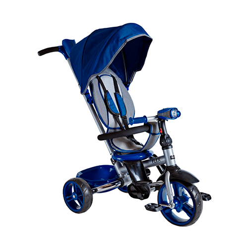 Triciclo (Kt1312) Flex C/luz Y Son/capota Azul