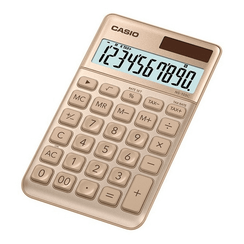 Calculadora Ns-10Sc-Gd Mini-10 Dig-Pila/solar