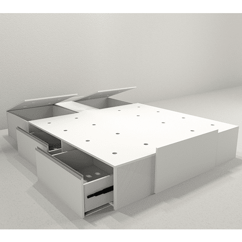 Box P/sommier Adaptable (6423) 1,40 A 1,60M Blanco