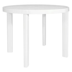 Mesa redonda Guinea. (F4130000) Blanca